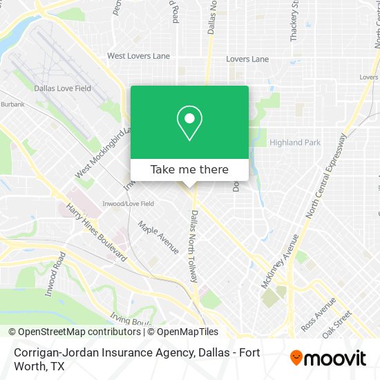 Mapa de Corrigan-Jordan Insurance Agency