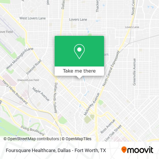 Mapa de Foursquare Healthcare