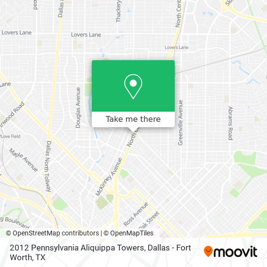 2012 Pennsylvania Aliquippa Towers map