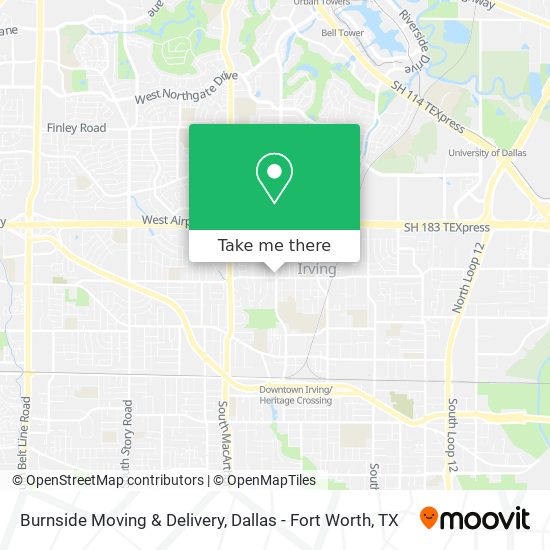 Burnside Moving & Delivery map