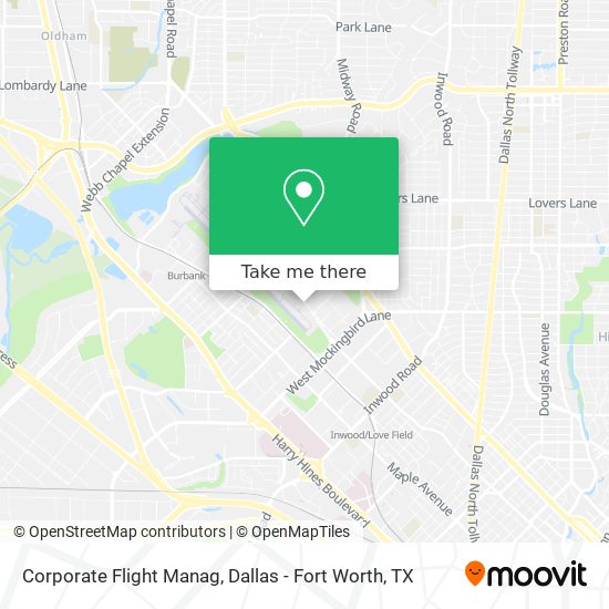 Corporate Flight Manag map