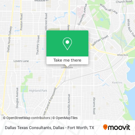 Mapa de Dallas Texas Consultants