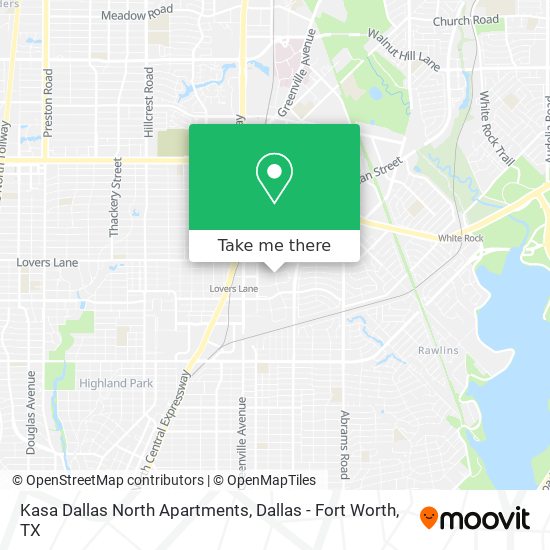 Mapa de Kasa Dallas North Apartments