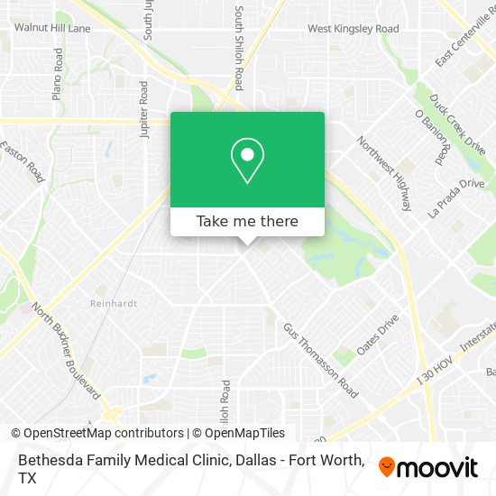Mapa de Bethesda Family Medical Clinic