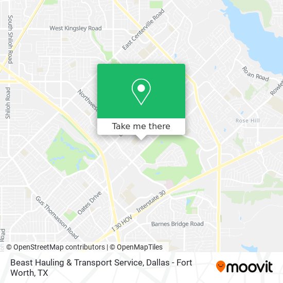Mapa de Beast Hauling & Transport Service