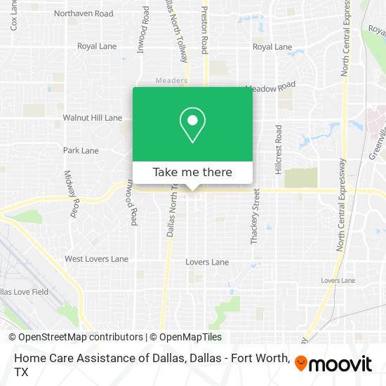 Home Care Assistance of Dallas map