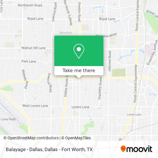 Balayage - Dallas map