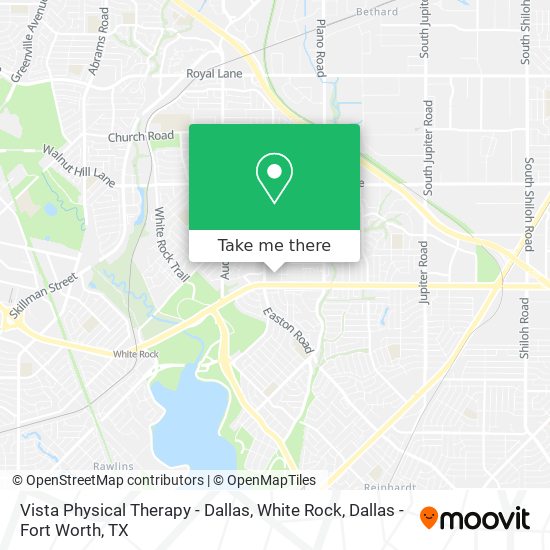 Vista Physical Therapy - Dallas, White Rock map
