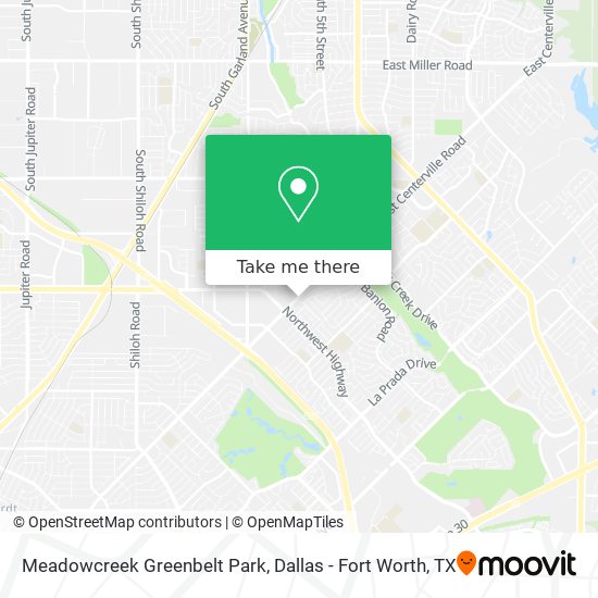 Meadowcreek Greenbelt Park map