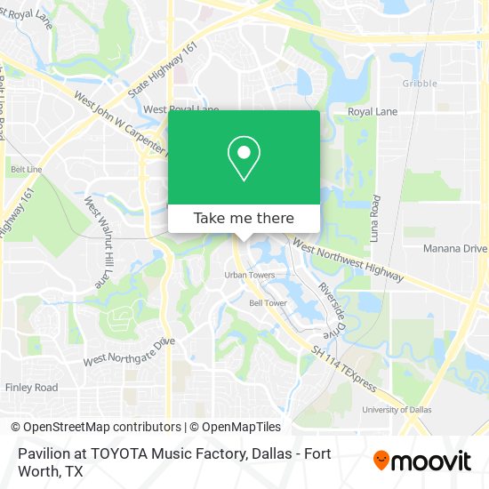 Pavilion at TOYOTA Music Factory map