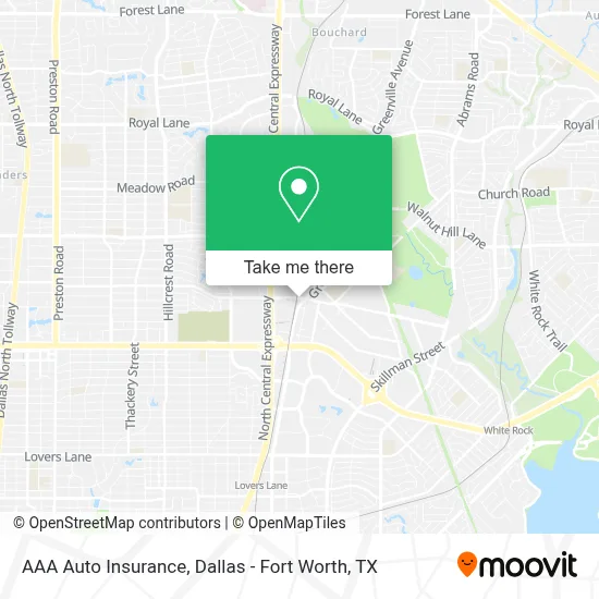 AAA Auto Insurance map