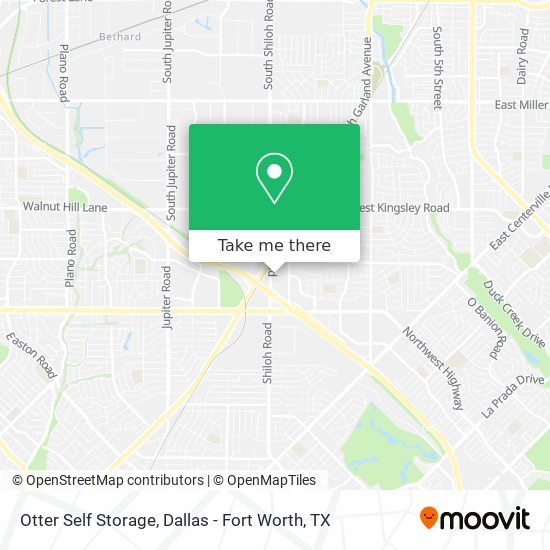 Mapa de Otter Self Storage