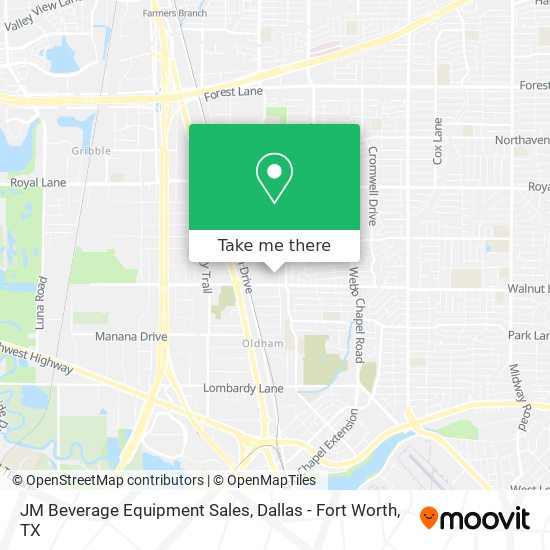 Cómo llegar a JM Beverage Equipment Sales en Dallas - Fort Worth, TX en  Autobús o Tren ligero?