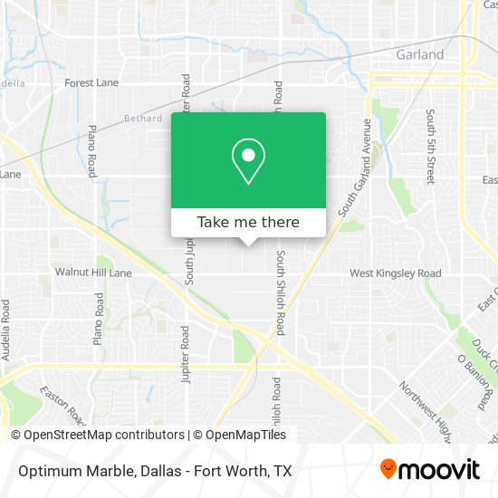 Mapa de Optimum Marble