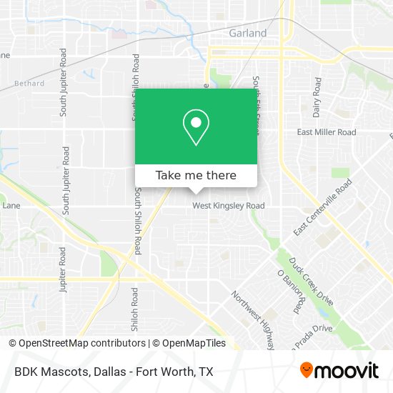 BDK Mascots map