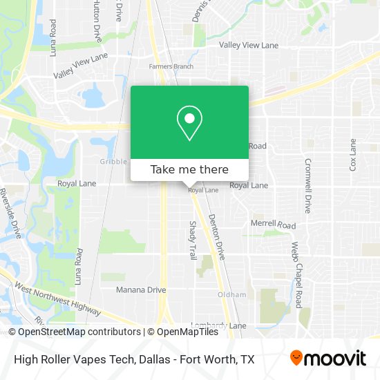 Mapa de High Roller Vapes Tech