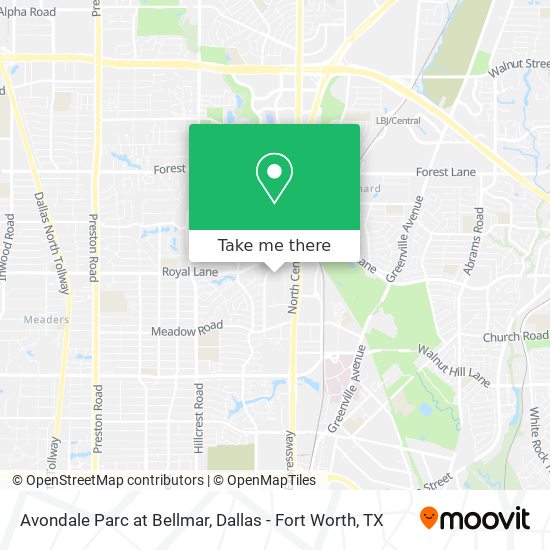 Avondale Parc at Bellmar map