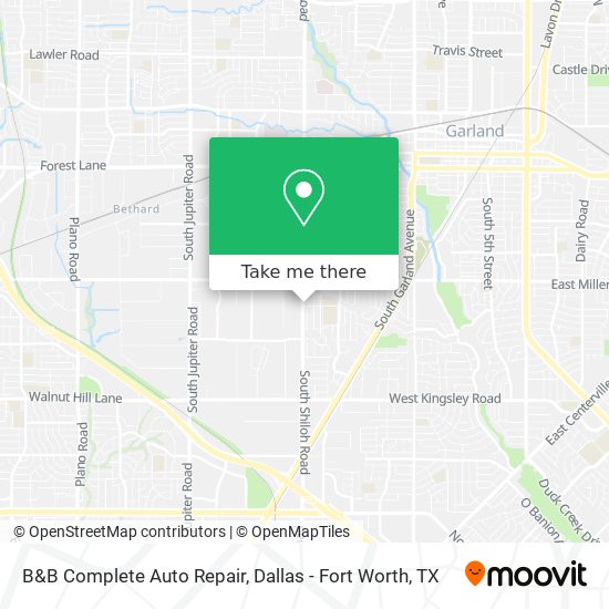 B&B Complete Auto Repair map