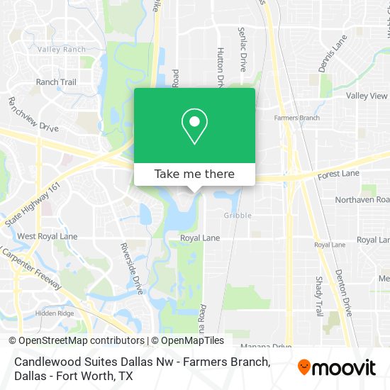 Candlewood Suites Dallas Nw - Farmers Branch map