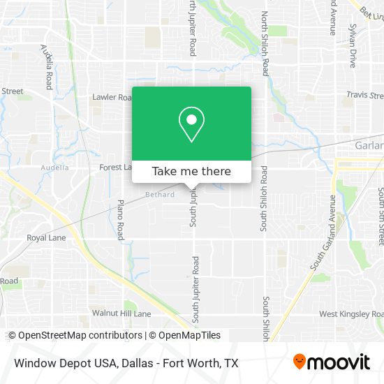 Mapa de Window Depot USA