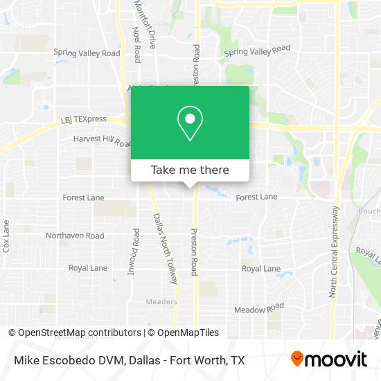 Mike Escobedo DVM map