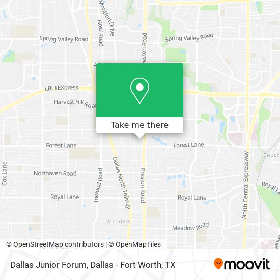 Dallas Junior Forum map