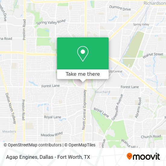 Agap Engines map