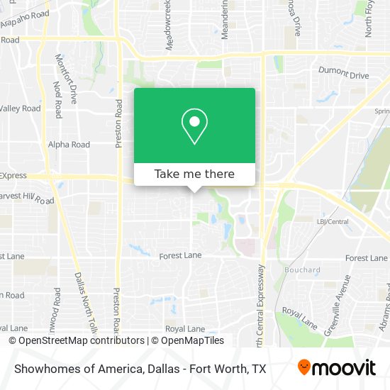 Mapa de Showhomes of America