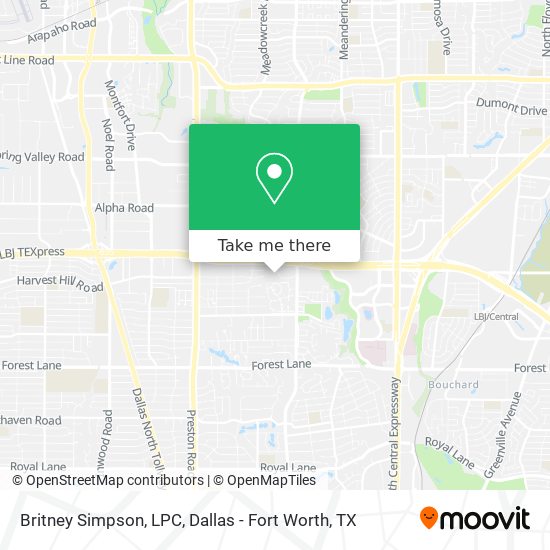 Britney Simpson, LPC map