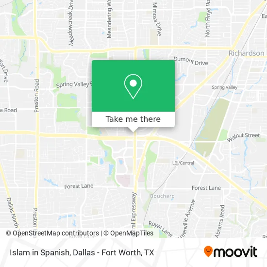Mapa de Islam in Spanish
