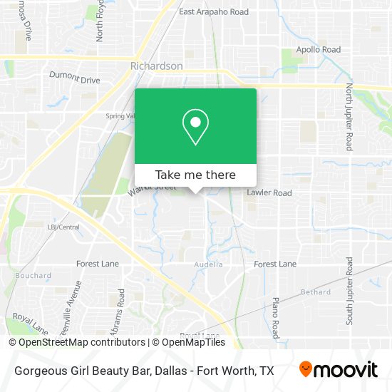 Mapa de Gorgeous Girl Beauty Bar