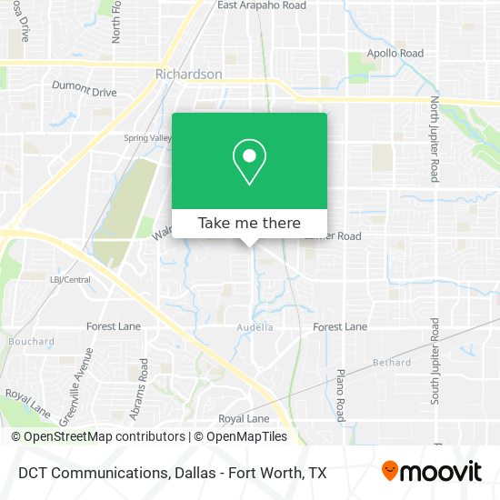DCT Communications map
