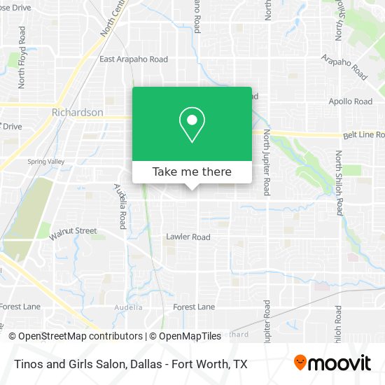 Mapa de Tinos and Girls Salon