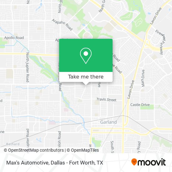 Max's Automotive map