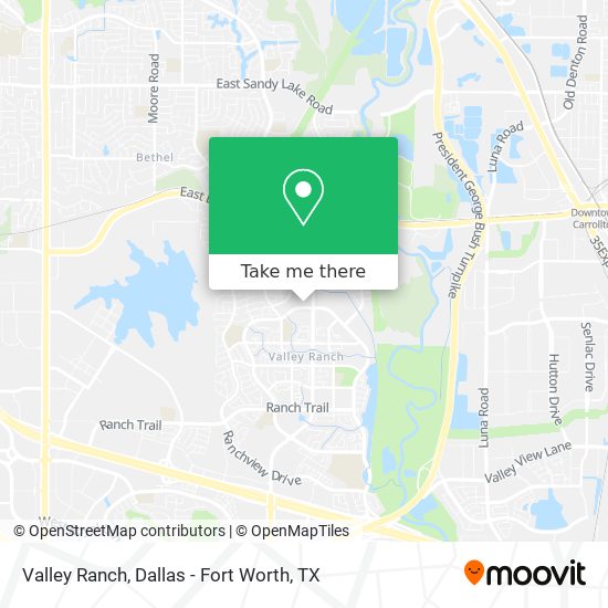 Valley Ranch map