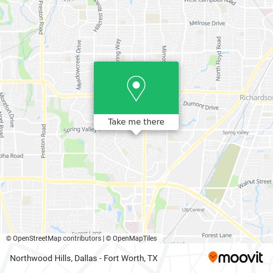 Northwood Hills map