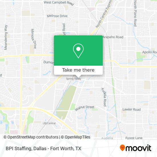 BPI Staffing map