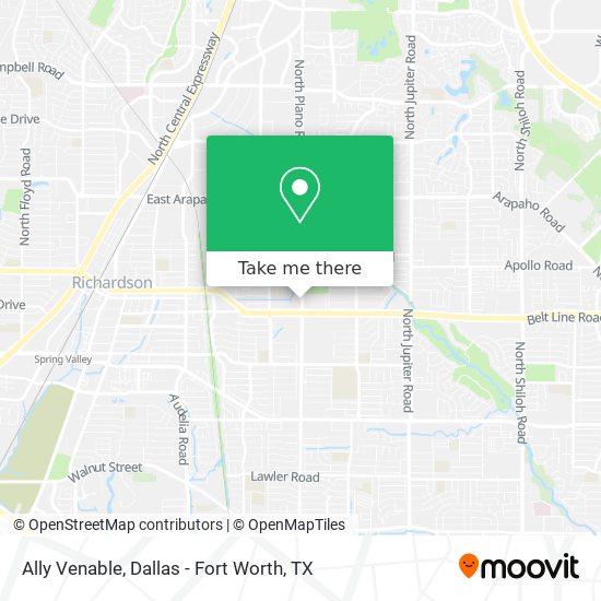 Ally Venable map
