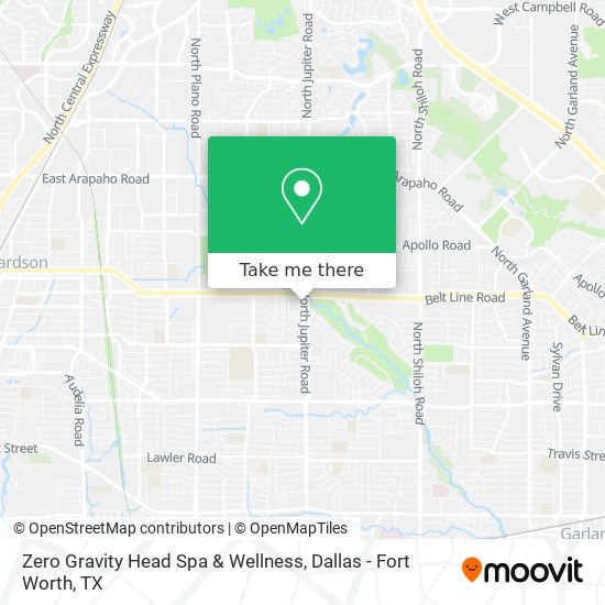 Zero Gravity Head Spa & Wellness map