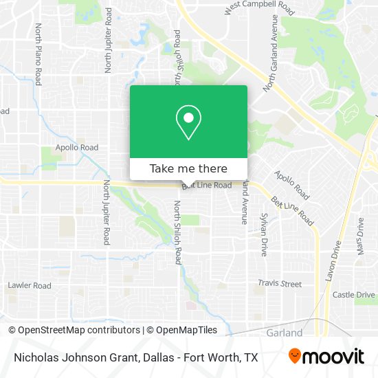 Nicholas Johnson Grant map