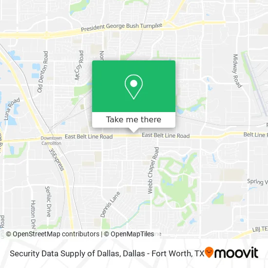 Security Data Supply of Dallas map