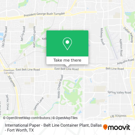 Mapa de International Paper - Belt Line Container Plant