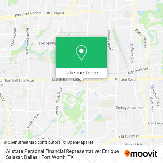 Allstate Personal Financial Representative: Enrique Salazar map