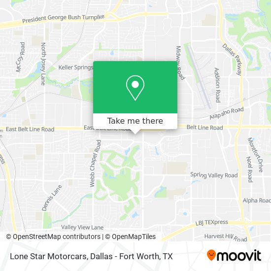 Lone Star Motorcars map