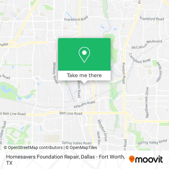 Mapa de Homesavers Foundation Repair