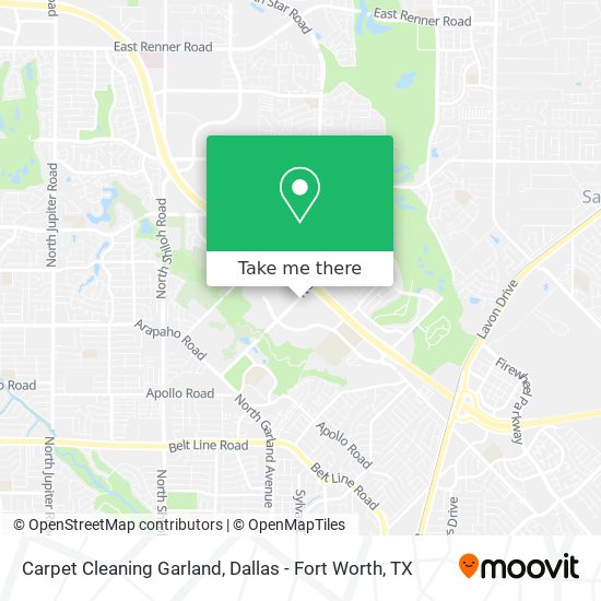 Carpet Cleaning Garland map