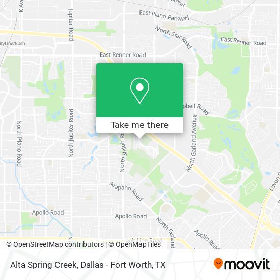 Alta Spring Creek map