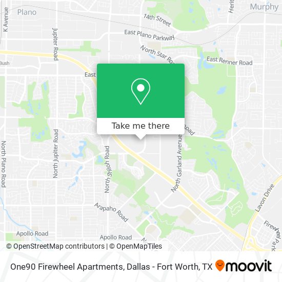 One90 Firewheel Apartments map