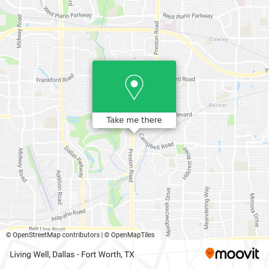 Living Well map