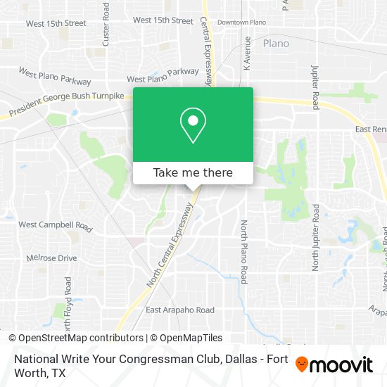 National Write Your Congressman Club map